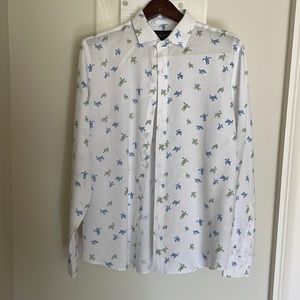 Linen button down l WHITE l M l MENS l Brand new